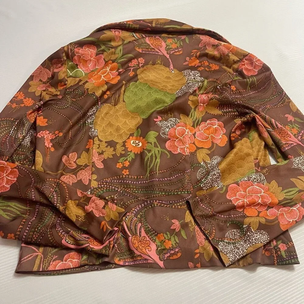 Mel Warshaw Vintage Floral 60s Retro Dress Size 12